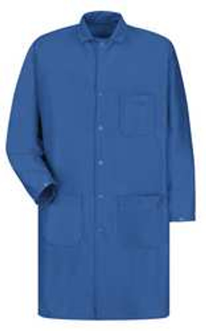 RED KAP KK28BLRGM ANTI-STATIC LAB COAT BLUE M