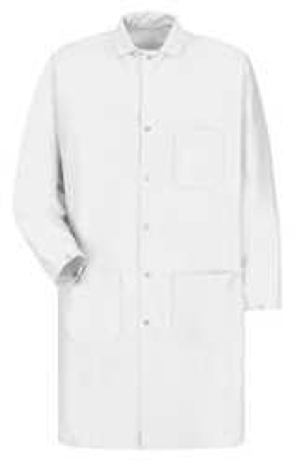 RED KAP KK28WHRGM ANTI-STATIC LAB COAT WHITE M