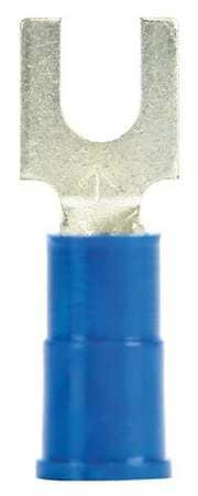 3M LFV14-8Q FORK TERMINAL LOCKNG #8 STUD BLUE PK25