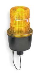 FEDERAL SIGNAL LP3PL-120A LOW PROFILE WARNING LIGHT LED AMBER 120V