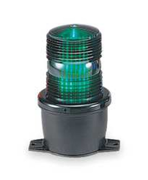 FEDERAL SIGNAL LP3PL-120G LOW PROFILE WARNING LIGHT LED GREEN 120V