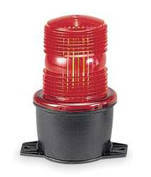FEDERAL SIGNAL LP3TL-024R LOW PROFILE WARNING LIGHT LED RED 24VDC