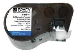 BRADY SPC ABSORBENTS M-119-461 MSERIES B461 WHT 1.5"X3.75"X1.25" 80ROLL