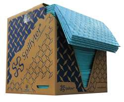 SPILFYTER M-75 ABSORBENT PAD OIL-BASED LIQUID BLU PK100