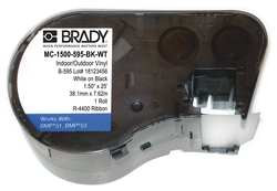 BRADY SPC ABSORBENTS MC-1500-595-BK-WT MSERIES B595 WHT/BLK 1.50"X25' 1 ROLL