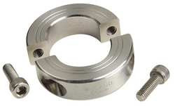 RULAND MANUFACTURING MSP-6E-ST SHAFT COLLAR CLAMP 2PC 3/8 IN 316 SS