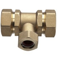 PRO-FLEX PFTE-CCB6 PRO-FLEX BRASS TEE 3/4X3/4X1/2