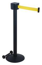 RETRACTA-BELT PM412-30BA-YW BARRIER POST WITH BELT 30 FT L YELLOW