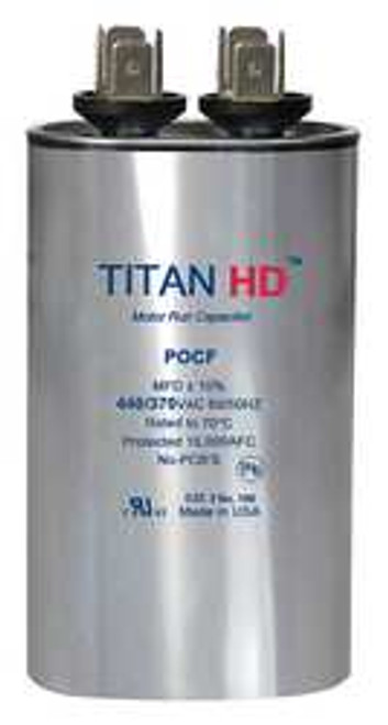 TITAN FASTENERS POCF7.5A MOTOR RUN CAPACITOR 7.5 MFD 440V OVAL