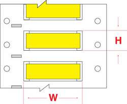 BRADY SPC ABSORBENTS PS-094-2-YL-SC WIRE MARKER WIRE SLEEVE PERMASLEEVE(R)