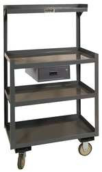 DURHAM MFG CO PSD-2430-4-D-95 DURHAM MFG. MOBILE SHOP DESK, DRAWER, 4 
