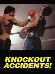 ACCUFORM SIGNS PST124 POSTER KNOCKOUT ACCIDENTS 18 X 24 IN.