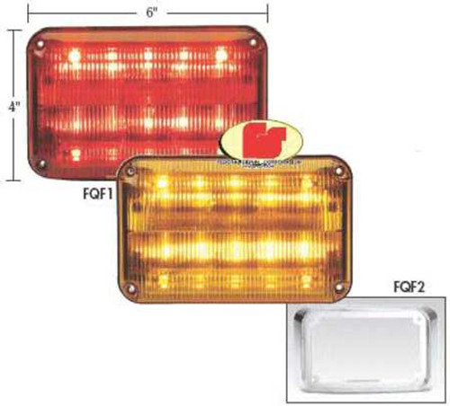 FEDERAL SIGNAL QL64MC CHROMED PLASTIC BEZEL
