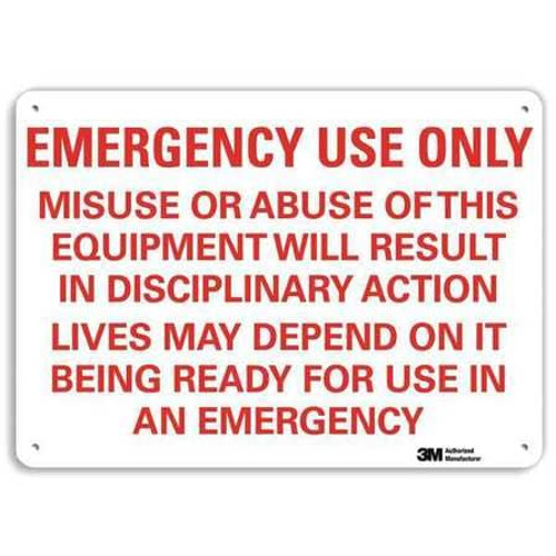 LYLE U7-1157-RA_10X7 SAFETY SIGN REFLECTIVE ALUM 7INHX10INW