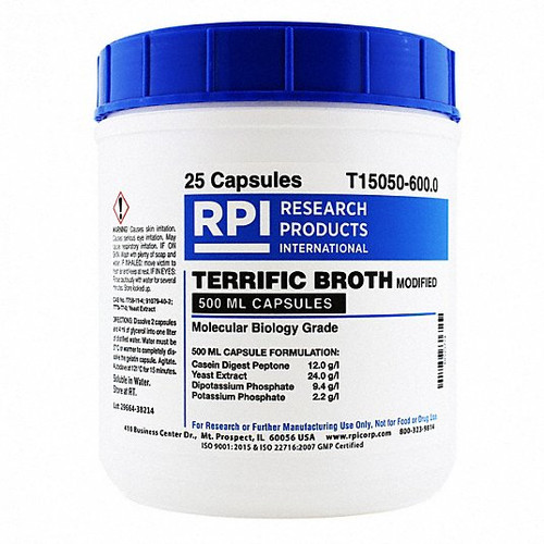 RPI T15050-600.0 TERRIFIC BROTH/MODIFIED 600G CAPLET PK25