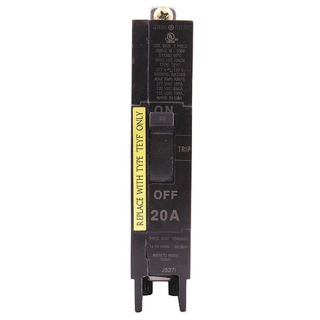 GENERAL CABLE TEYF120 CIRCUIT BREAKER 20A 1P 277VAC 18KA