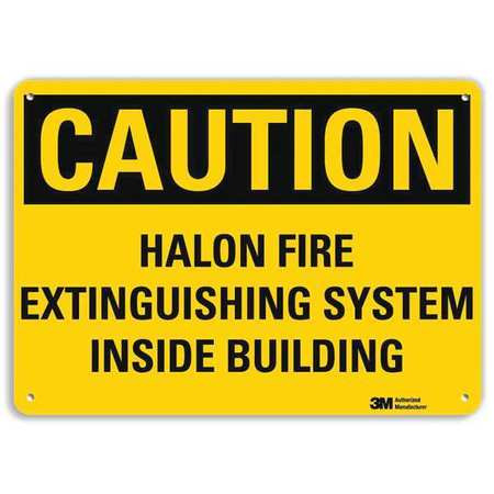LYLE U4-1352-RA_10X7 SAFETY SIGN RECYCLED ALUMINUM 7INHX10INW