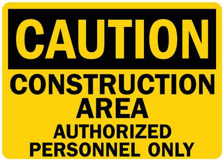 LYLE U4-1147-RD_7X5 SAFETY SIGN,5INX7IN,REFLECTIVE SHEETING