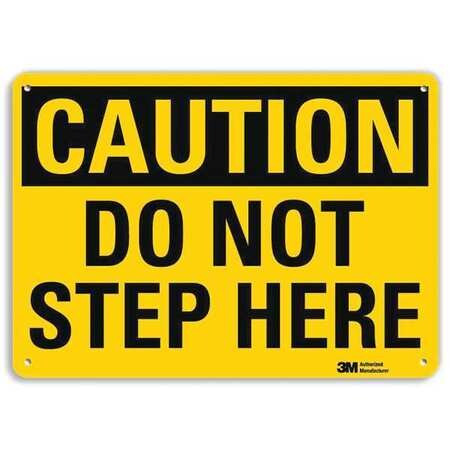 LYLE U4-1204-RA_10X7 SAFETY SIGN DO NOT STEP HERE 7IN.H