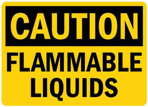 LYLE U4-1311-RD_14X10 SAFETY SIGN FLAMMABLE LIQUIDS 14IN.W