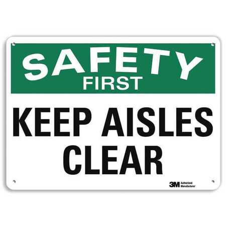 LYLE U7-1210-RA_10X7 SAFETY SIGN REFLECTIVE ALUM 7INHX10INW