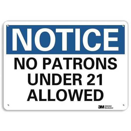 LYLE U5-1393-RA_14X10 NOTICESIGN RECYCLDREFLECALUM 14INWX10INH