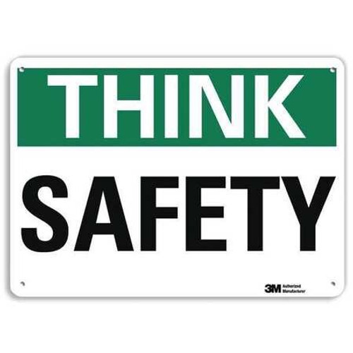 LYLE U7-1327-RA_14X10 SAFETY SIGN REFLECTIVE ALUM 10INHX14INW