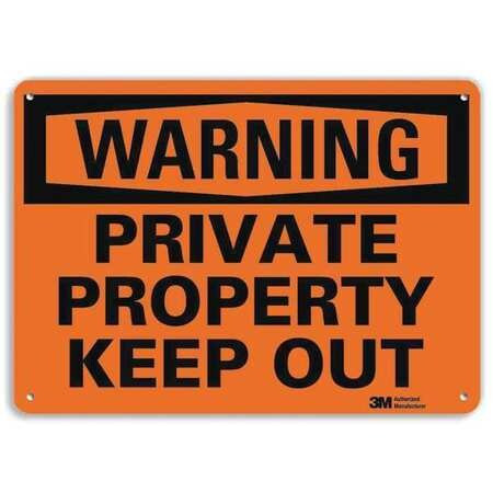 LYLE U6-1201-RA_10X7 ADMITTANCE SIGN PRIVATE PROPERTY 7 IN H
