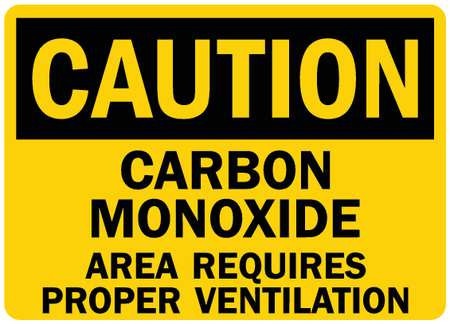LYLE U4-1106-RD_14X10 SAFETY SIGN CARBON MONOXIDE 14IN.W
