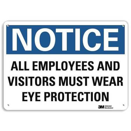 LYLE U5-1044-RA_14X10 NOTICESIGN RECYCLDREFLECALUM 14INWX10INH