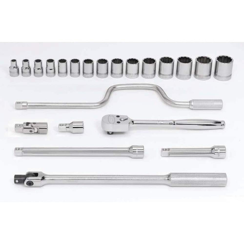 WILLIAMS WSS-22F 1/2 DR SKT/TOOL SET,12-PT,22-P          