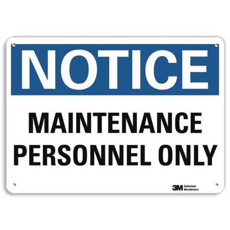 LYLE U5-1318-RA_14X10 NOTICESIGN RECYCLDREFLECALUM 14INWX10INH