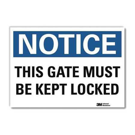 LYLE U5-1558-RD_14X10 NOTICESIGN REFLCSELFADHVINYL 14INWX10INH