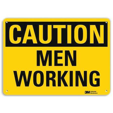 LYLE U4-1525-RA_14X10 SAFETY SIGN MEN WORKING 10IN H X 14IN W