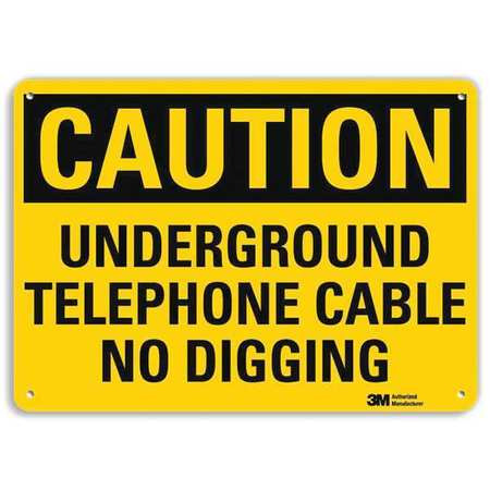 LYLE U4-1747-RA_14X10 SAFETY SIGN NO DIGGING 10 IN H CAUTION