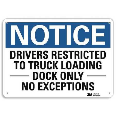 LYLE U5-1159-RA_14X10 NOTICESIGN RECYCLDREFLECALUM 14INWX10INH