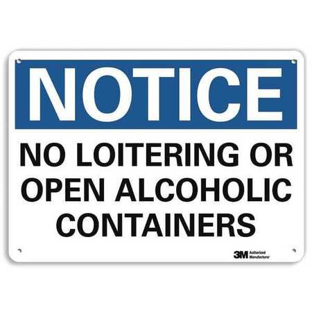 LYLE U5-1385-RA_14X10 NOTICESIGN RECYCLDREFLECALUM 14INWX10INH