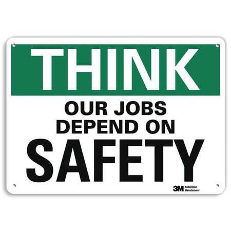 LYLE U7-1309-RA_14X10 SAFETY SIGN REFLECTIVE ALUM 10INHX14INW