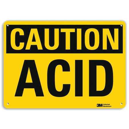 LYLE U4-1041-RA_14X10 SAFETY SIGN ACID 10IN.H