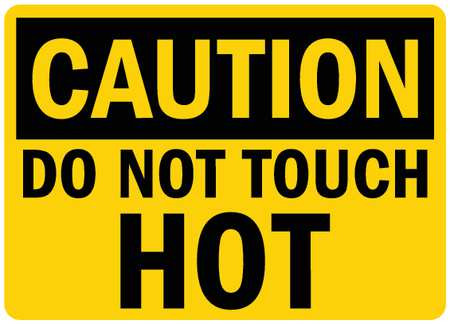 LYLE U4-1207-RD_7X5 SAFETY SIGN DO NOT TOUCH 5IN.H
