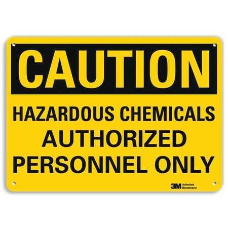 LYLE U4-1369-RA_14X10 SAFETY SIGN HAZARDOUS CHEMICALS 10IN.H