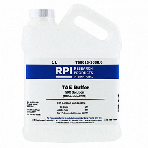 RPI T60015-1000.0 TRIS-ACETATE-EDTA (TAE) 50X SOLUTION 1L