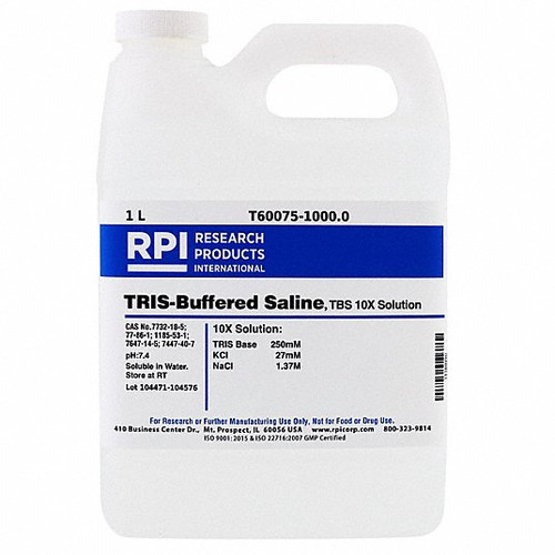 RPI T60075-1000.0 TRIS BUFFERED SALINE 10X SOLUTION 1L