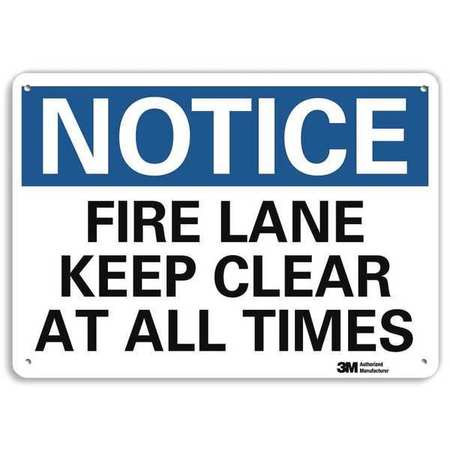 LYLE U5-1222-RA_14X10 NOTICESIGN RECYCLDREFLECALUM 14INWX10INH