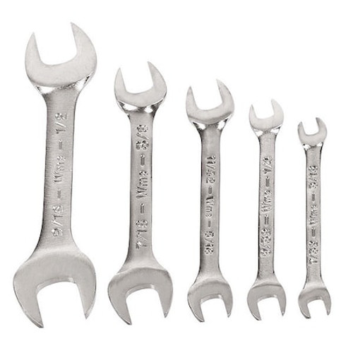WILLIAMS WS-1605 SH OPEN END WRENCH SET 5 PC             