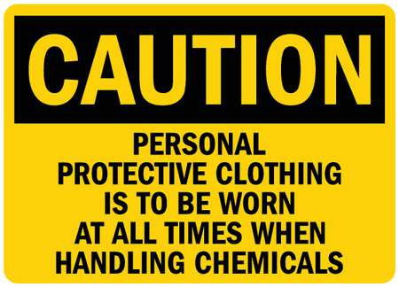 LYLE U4-1588-RD_10X7 SAFETY SIGN PROTECTIVE CLOTHING 10 IN W