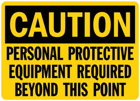 LYLE U4-1589-RD_10X7 SAFETY SIGN PROTECTIVE EQUIPMENT 10 IN W