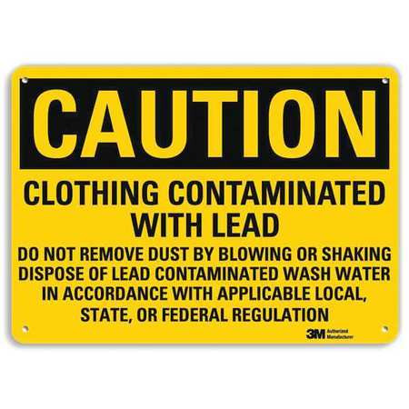 LYLE U4-1136-RA_10X7 SAFETY SIGN LEAD CONTAMINATED 7IN.H