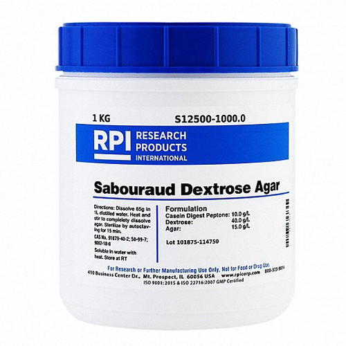 RPI S12500-1000.0 SABOURAUD DEXTROSE AGAR 1KG