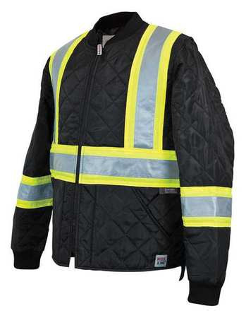 WORK KING S43211-L-FLOR HI-VIS JACKET POLYESTER FLO ORANGE L